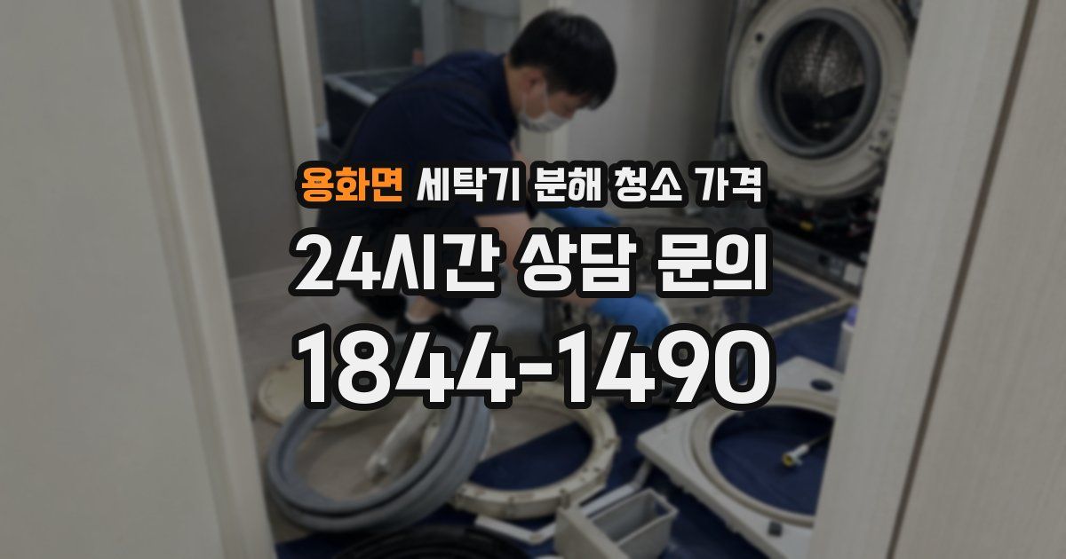 용화면 세탁기 분해 청소 가격