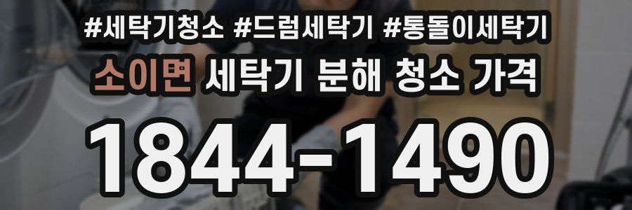 소이면 세탁기 분해 청소 가격
