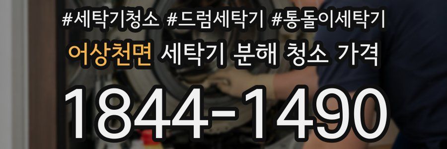 어상천면 세탁기 분해 청소 가격