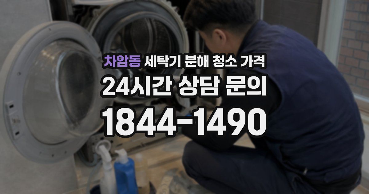 차암동 세탁기 분해 청소 가격