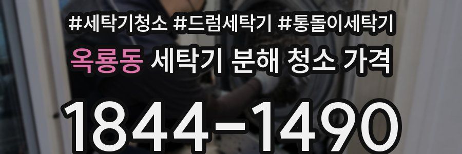 옥룡동 세탁기 분해 청소 가격