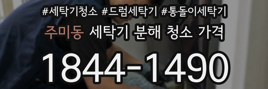 주미동 세탁기 분해 청소 가격