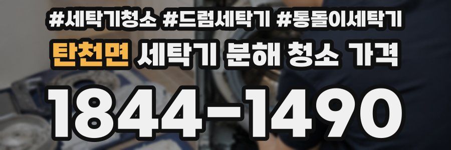 탄천면 세탁기 분해 청소 가격