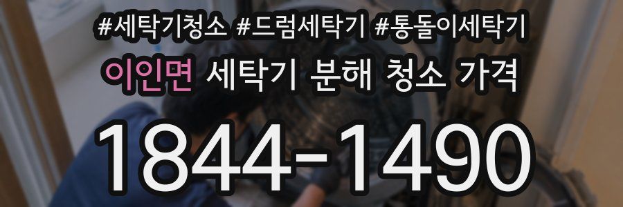 이인면 세탁기 분해 청소 가격