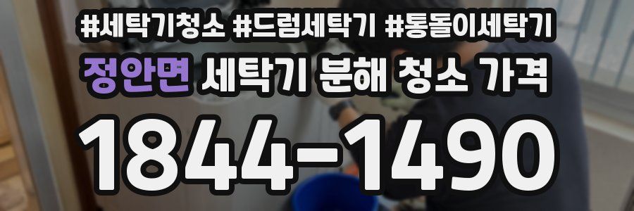 정안면 세탁기 분해 청소 가격