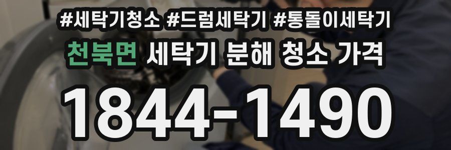 천북면 세탁기 분해 청소 가격