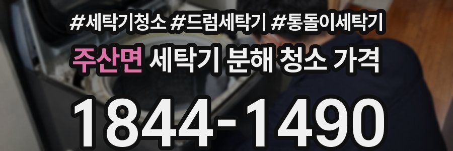 주산면 세탁기 분해 청소 가격