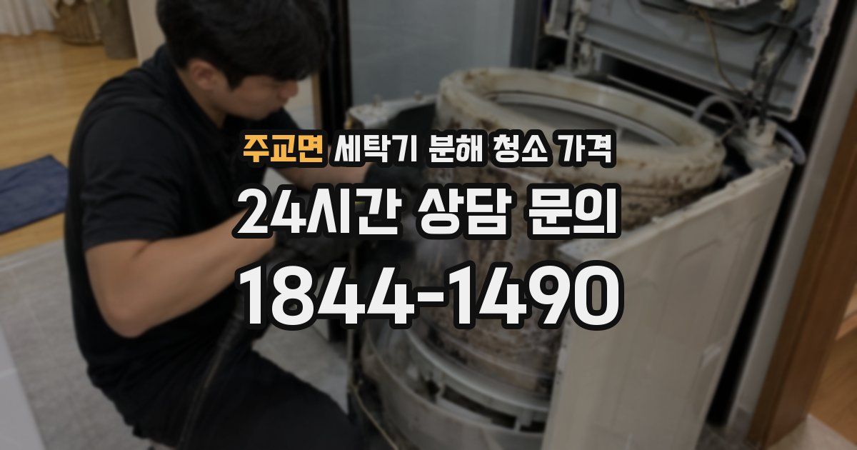 주교면 세탁기 분해 청소 가격