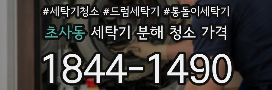 초사동 세탁기 분해 청소 가격