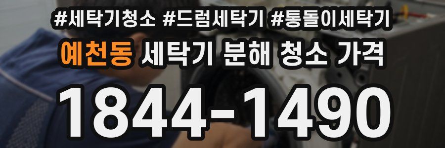 예천동 세탁기 분해 청소 가격