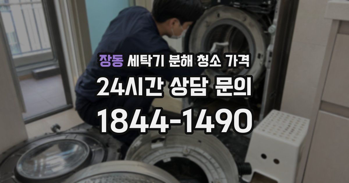 장동 세탁기 분해 청소 가격
