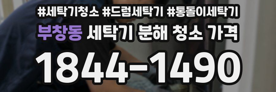 부창동 세탁기 분해 청소 가격