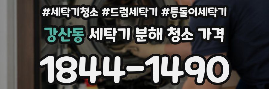 강산동 세탁기 분해 청소 가격