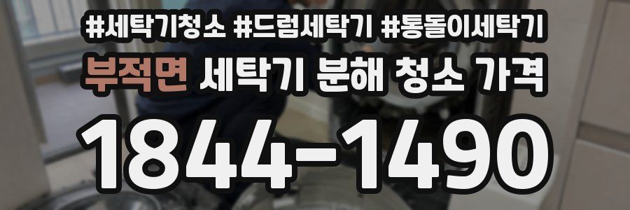 부적면 세탁기 분해 청소 가격