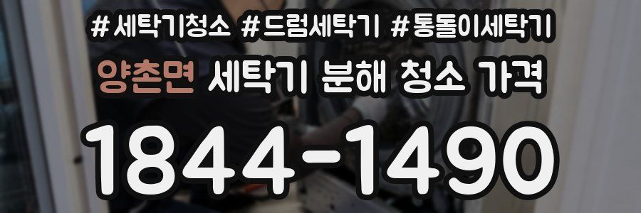 양촌면 세탁기 분해 청소 가격