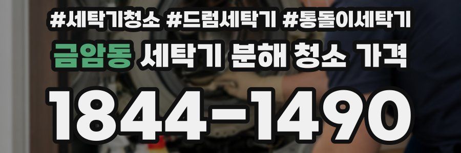 금암동 세탁기 분해 청소 가격