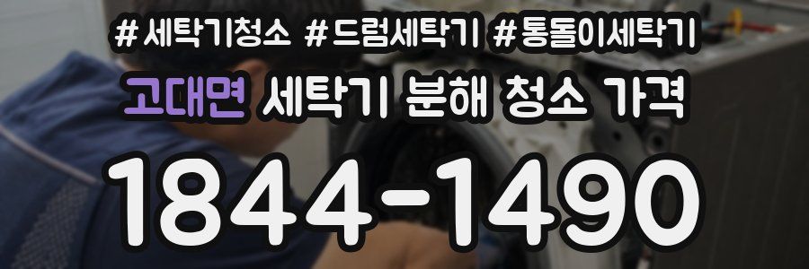 고대면 세탁기 분해 청소 가격
