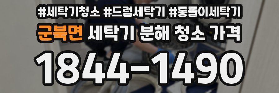 군북면 세탁기 분해 청소 가격