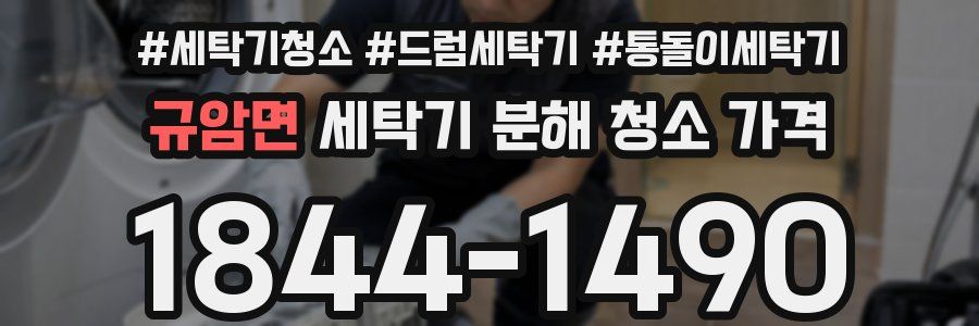 규암면 세탁기 분해 청소 가격