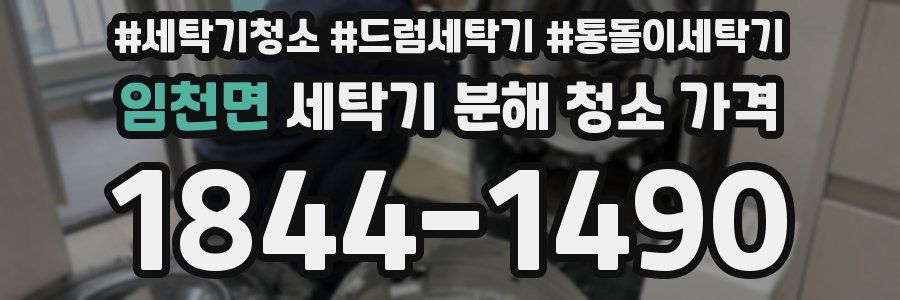 임천면 세탁기 분해 청소 가격