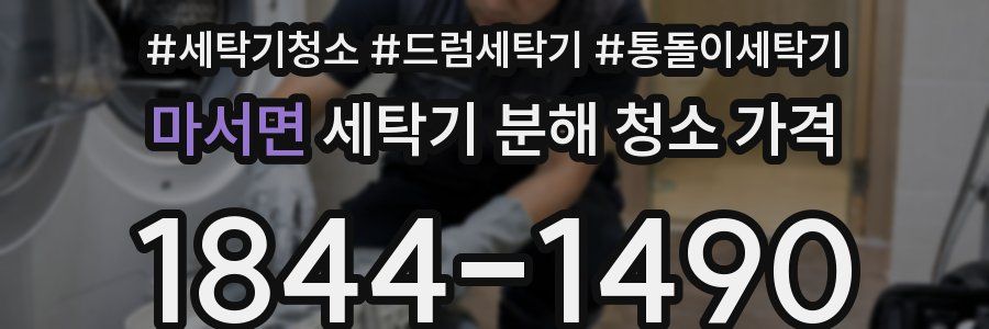 마서면 세탁기 분해 청소 가격