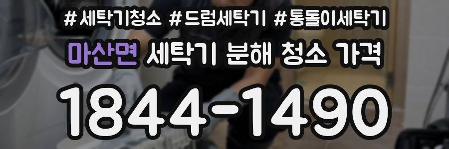 마산면 세탁기 분해 청소 가격