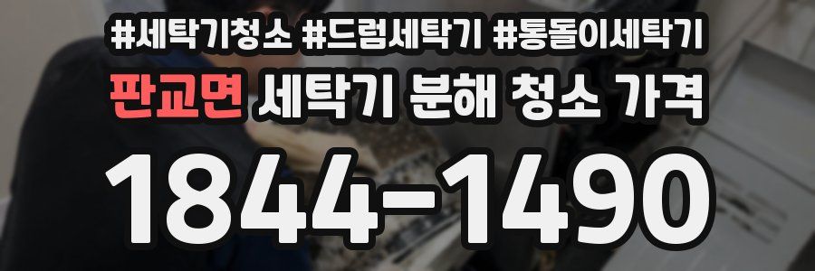 판교면 세탁기 분해 청소 가격