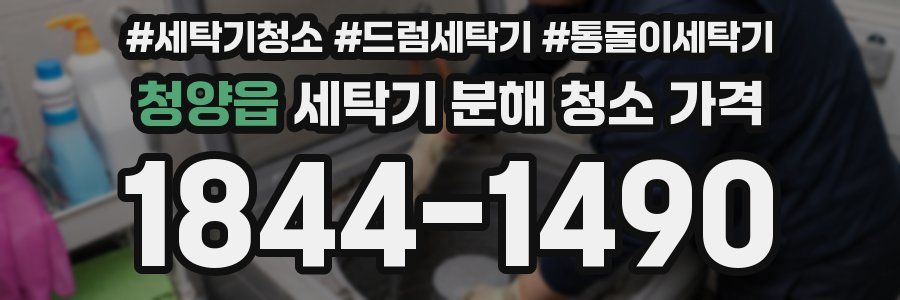 청양읍 세탁기 분해 청소 가격