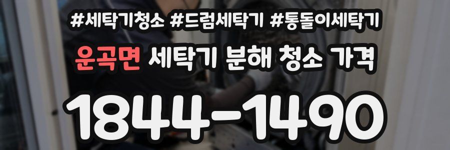 운곡면 세탁기 분해 청소 가격