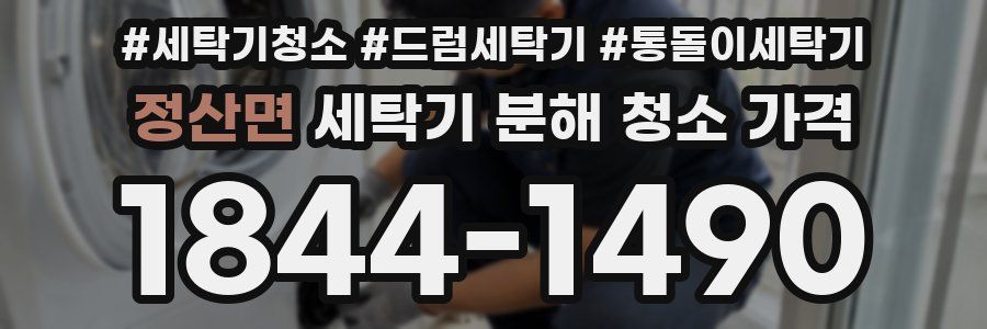 정산면 세탁기 분해 청소 가격