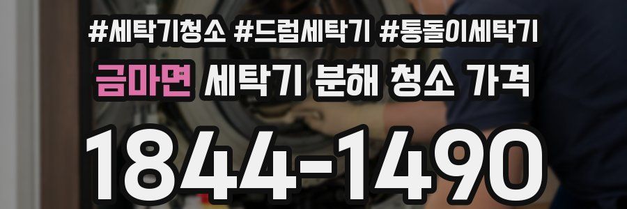 금마면 세탁기 분해 청소 가격