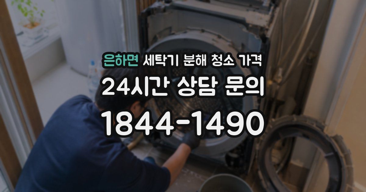 은하면 세탁기 분해 청소 가격