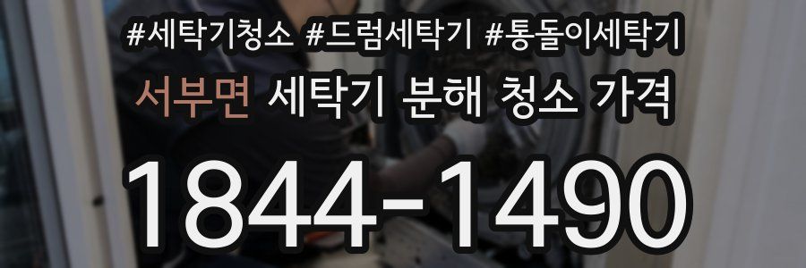 서부면 세탁기 분해 청소 가격