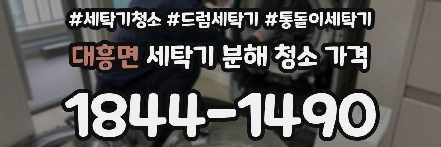 대흥면 세탁기 분해 청소 가격