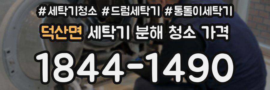 덕산면 세탁기 분해 청소 가격