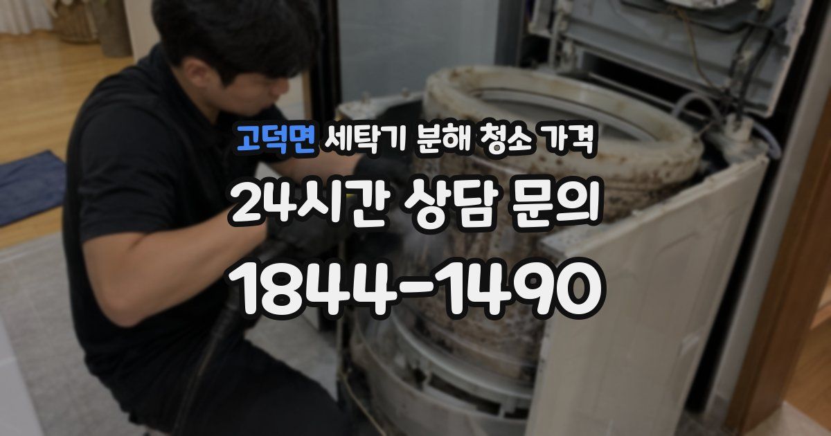 고덕면 세탁기 분해 청소 가격