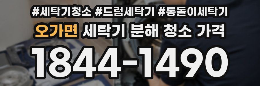 오가면 세탁기 분해 청소 가격