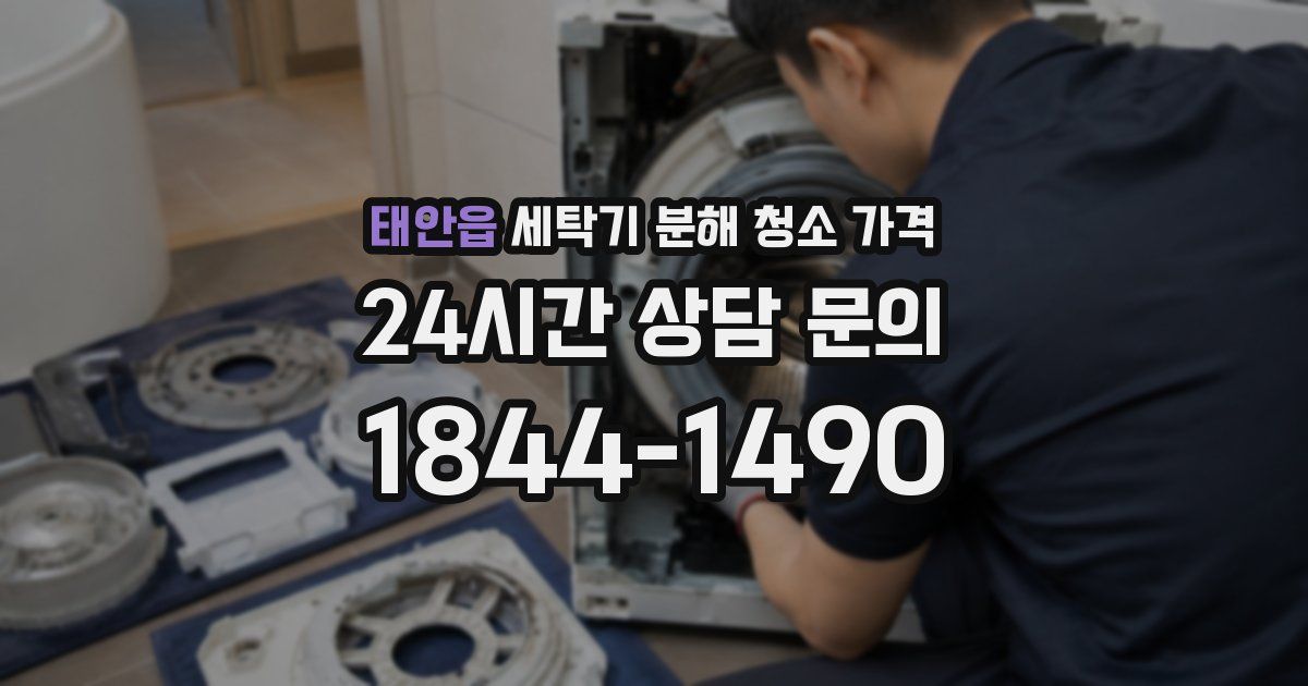 태안읍 세탁기 분해 청소 가격