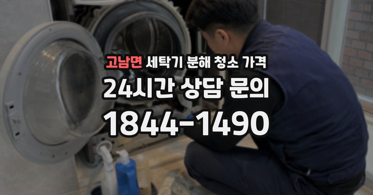 고남면 세탁기 분해 청소 가격