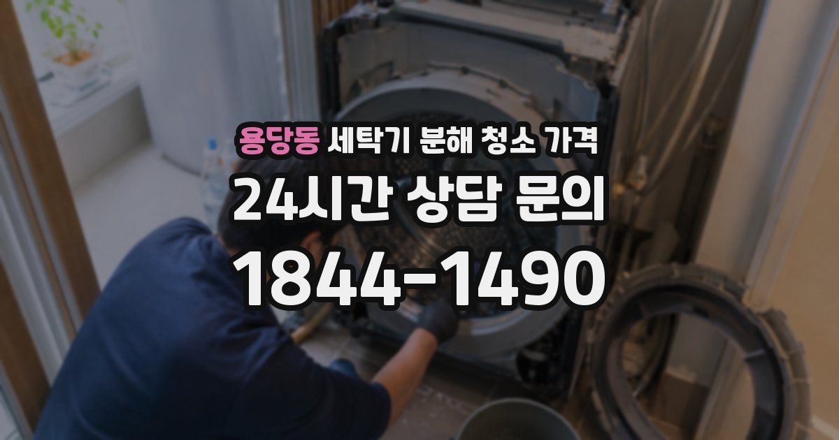 용당동 세탁기 분해 청소 가격