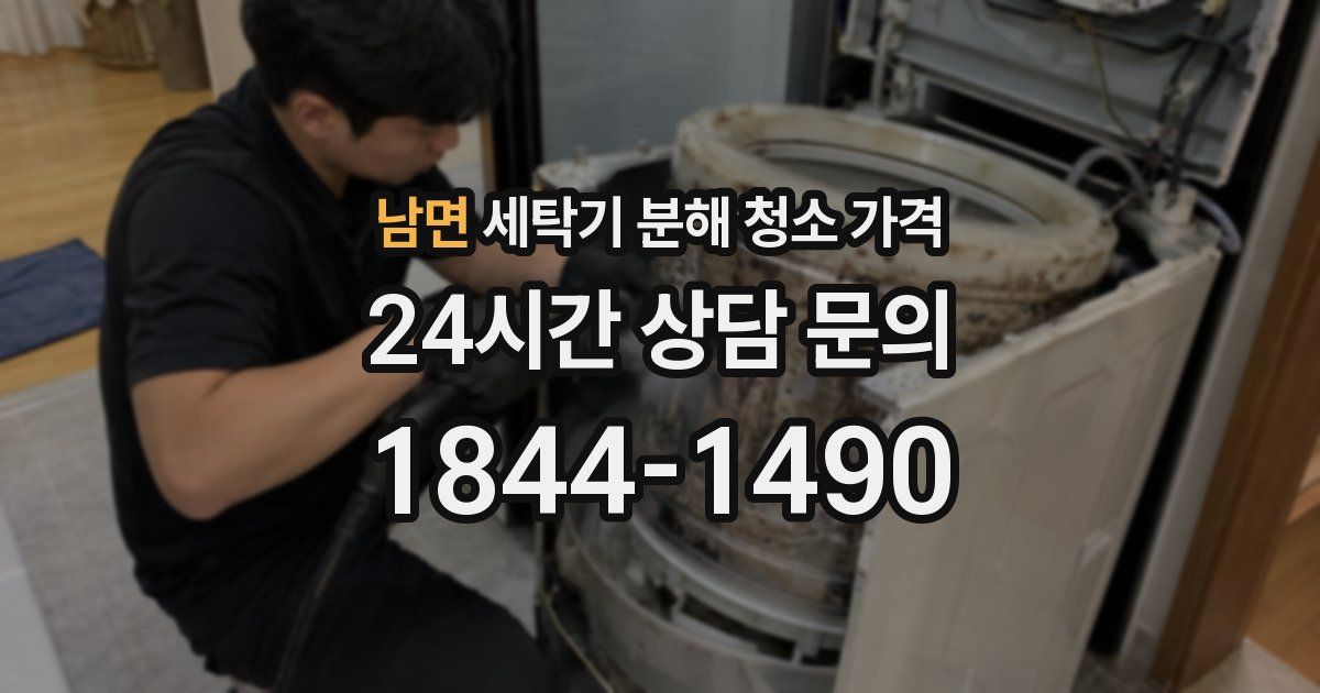 남면 세탁기 분해 청소 가격