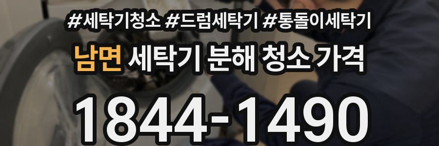 남면 세탁기 분해 청소 가격
