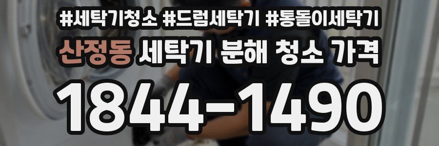 산정동 세탁기 분해 청소 가격