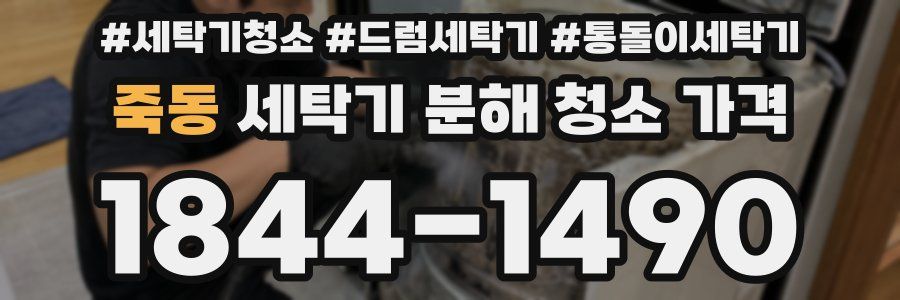 죽동 세탁기 분해 청소 가격