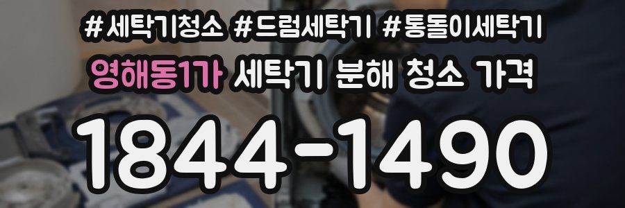 영해동1가 세탁기 분해 청소 가격