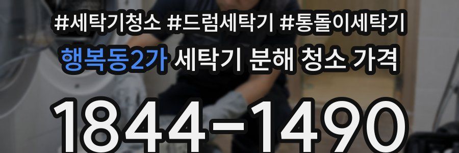 행복동2가 세탁기 분해 청소 가격