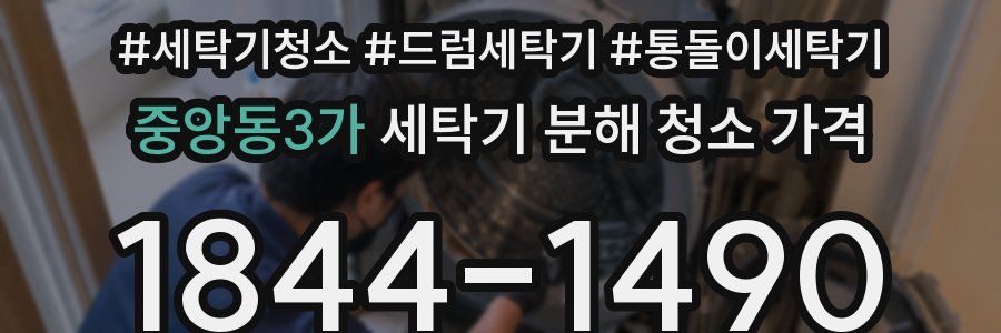 중앙동3가 세탁기 분해 청소 가격