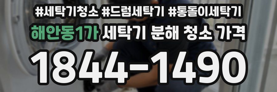 해안동1가 세탁기 분해 청소 가격