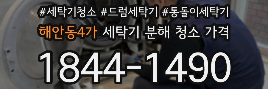 해안동4가 세탁기 분해 청소 가격