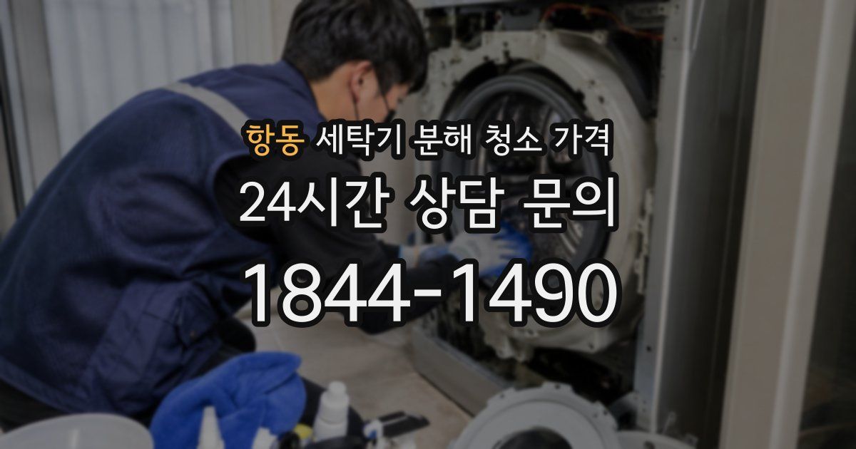 항동 세탁기 분해 청소 가격